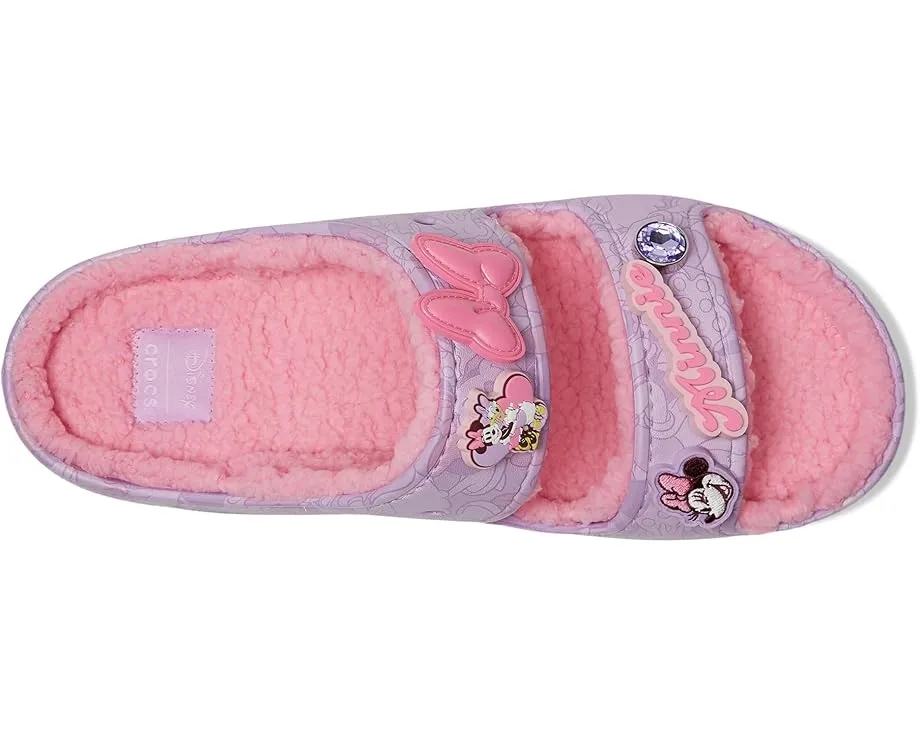 Сандалии Crocs Disney Minnie Mouse и Daisy Cozzzy с мехом