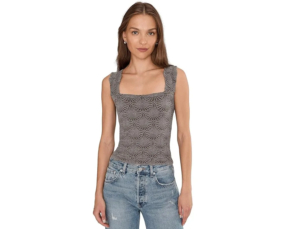 Топ Free People Love Letter Cami с цветочным жаккардом и рюшами