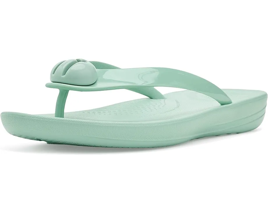 Шлепанцы iQushion Glossy Button FitFlop с резиновым верхом