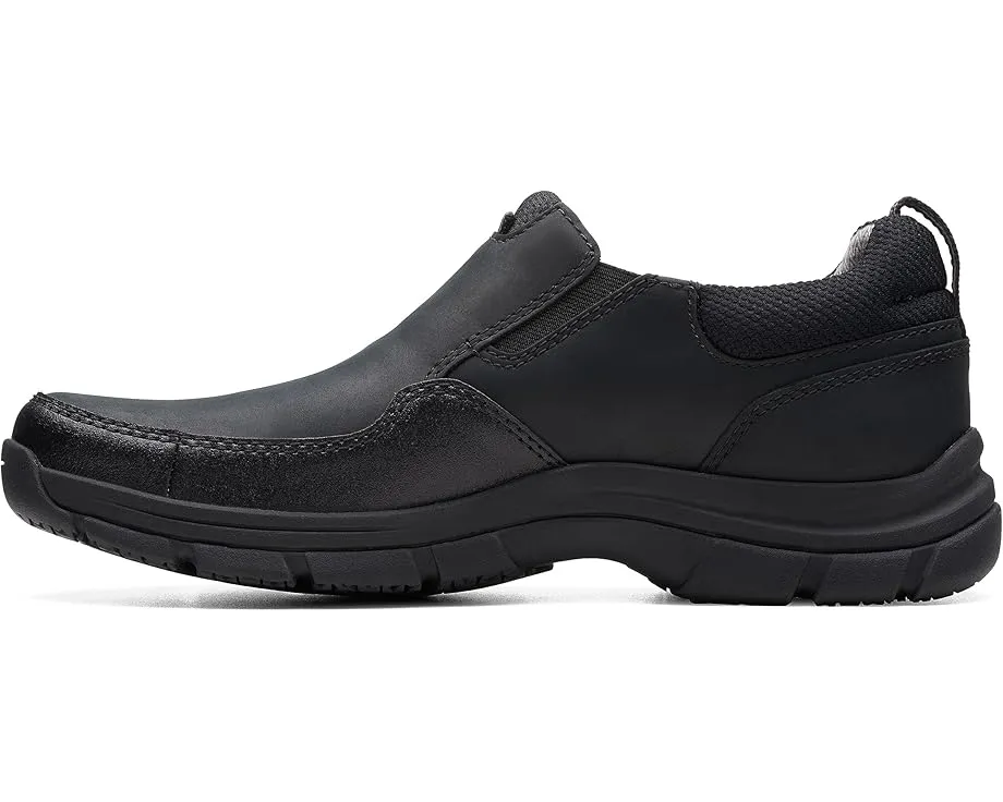 Водонепроницаемые кроссовки Clarks Walpath Step с кожаным верхом и квадратным каблуком