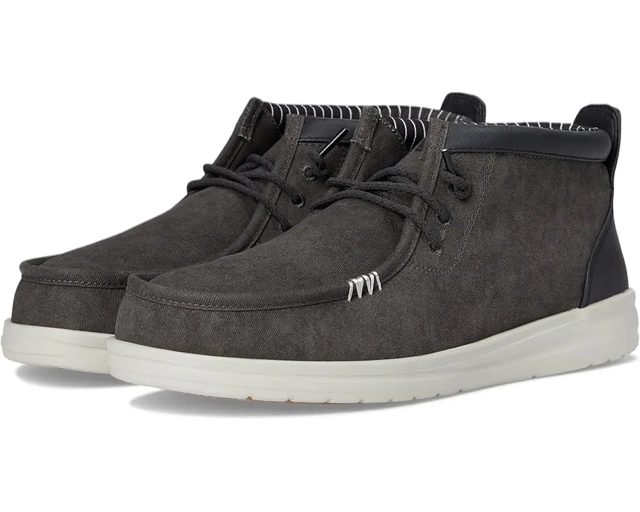 Лоферы Hey Dude Wally Mid Gripr Vin Classic из вощеного хлопка