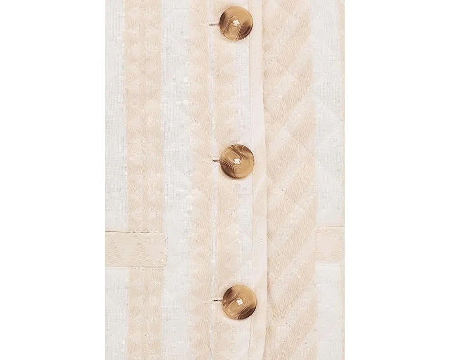 Короткая стёганая куртка Crafted Coco с геометрическим принтом Sanctuary