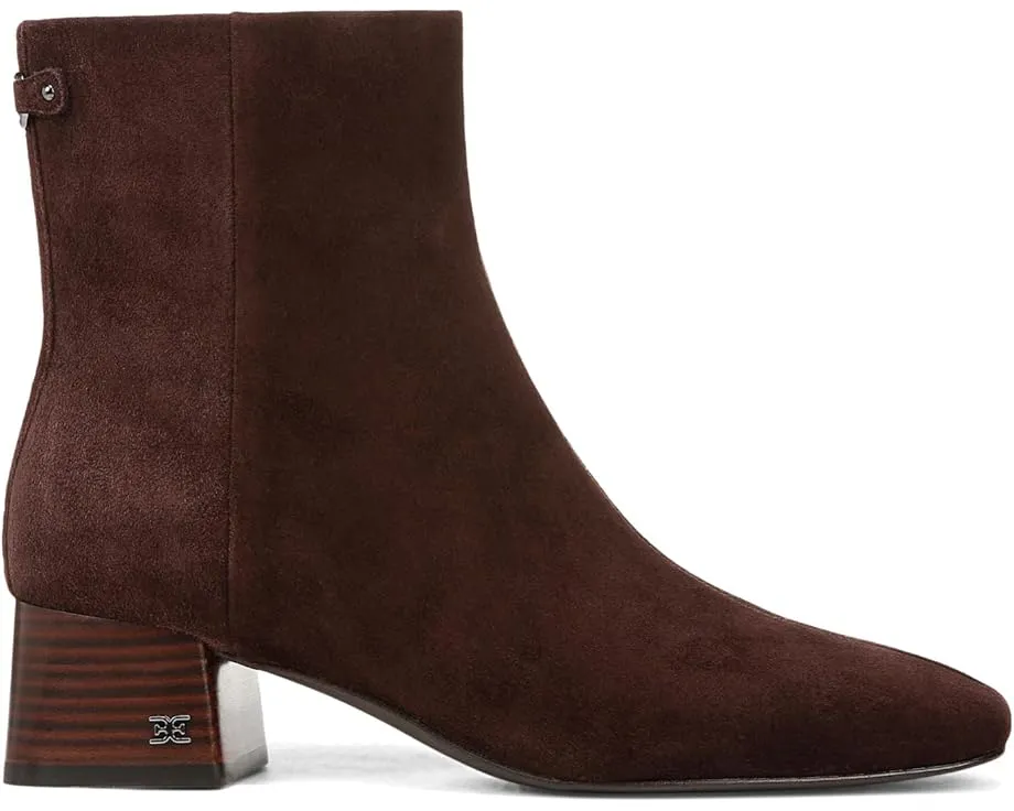 Ботильоны Sam Edelman Paige с квадратным носком и молнией сбоку