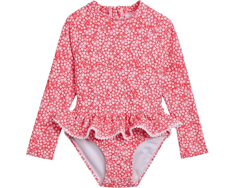 Цельный купальник Snapper Rock Kids Ditsy Bloom Skirt Surf Suit с защитой UPF 50+
