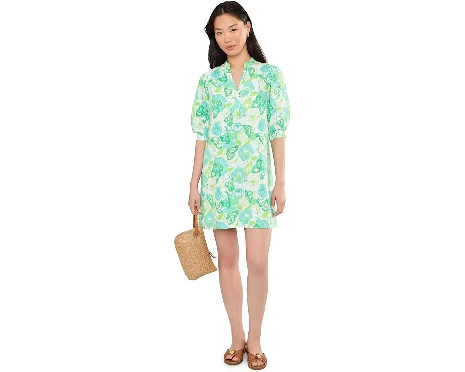 Платье Lilly Pulitzer Mialeigh с рукавом три четверти из льна