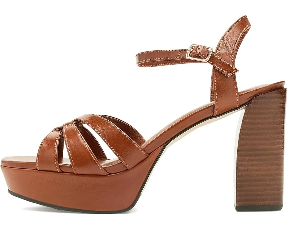 Сандалии Bernardo Vittor с плетёным верхом и каблуком платформы