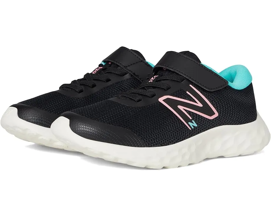 Детские кроссовки New Balance 520v8 с эластичными шнурками и липучкой