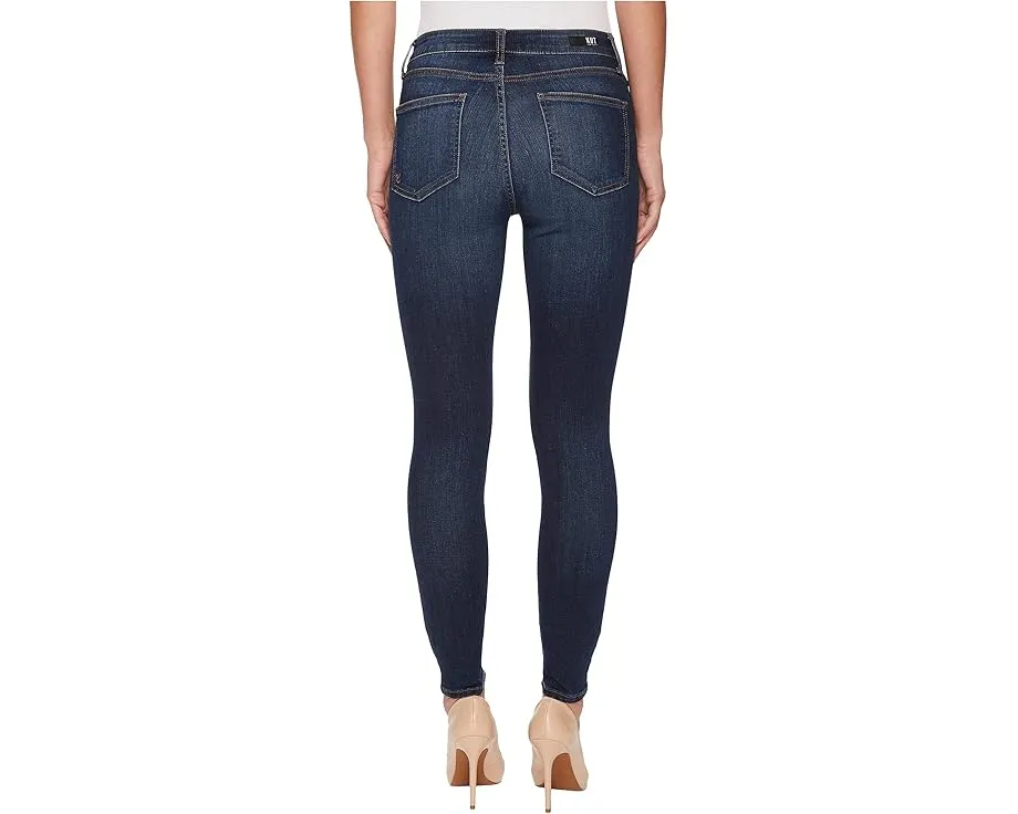 Джинсы KUT from the Kloth Mia с завышенной талией и укороченным skinny-кроем