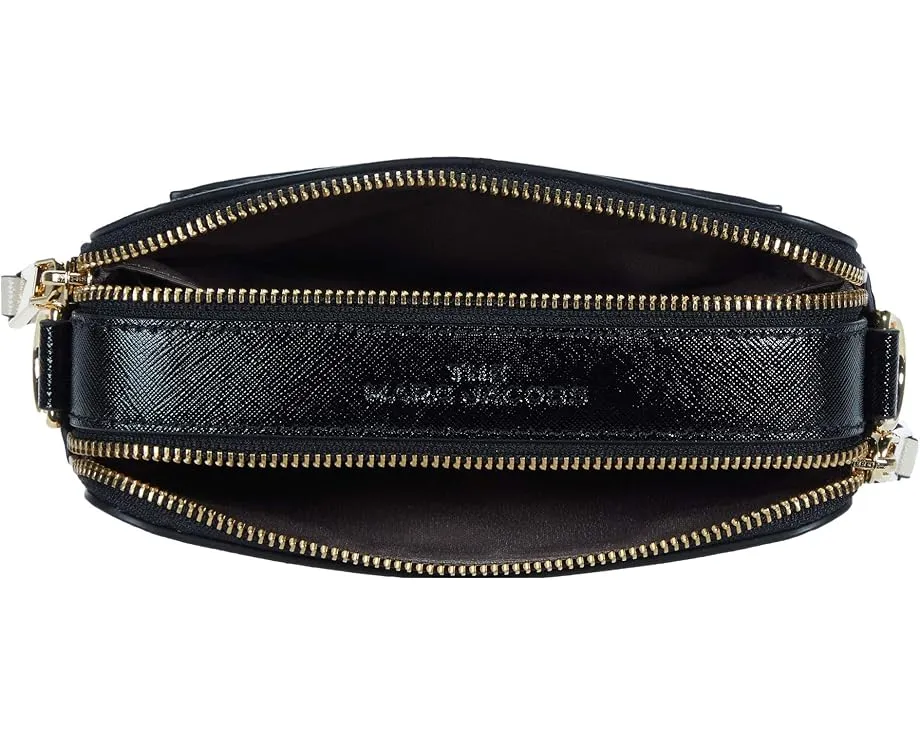 Сумка Marc Jacobs The Color-Block Snapshot из кожи сафьяно с регулируемым ремнем