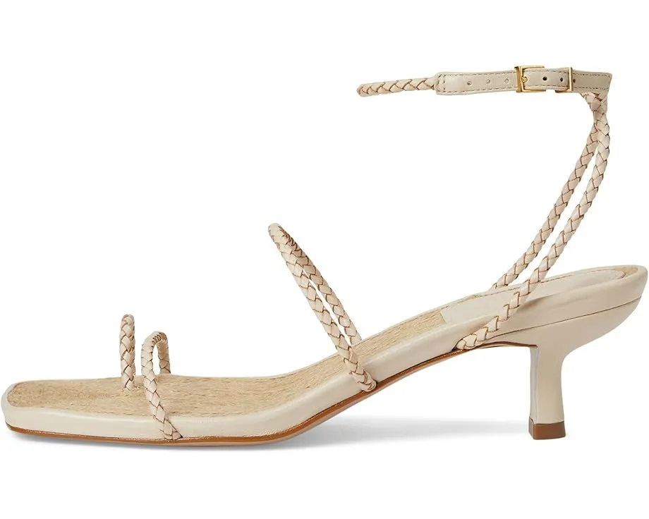 Босоножки Schutz Kaya Straw Mid на шпильке с квадратным носком