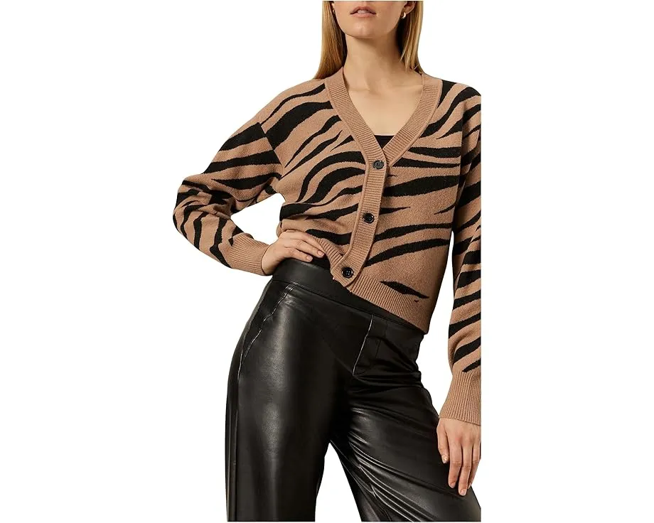 Кожаные брюки Sanctuary Runway Leather Trouser с высокой посадкой и клешем