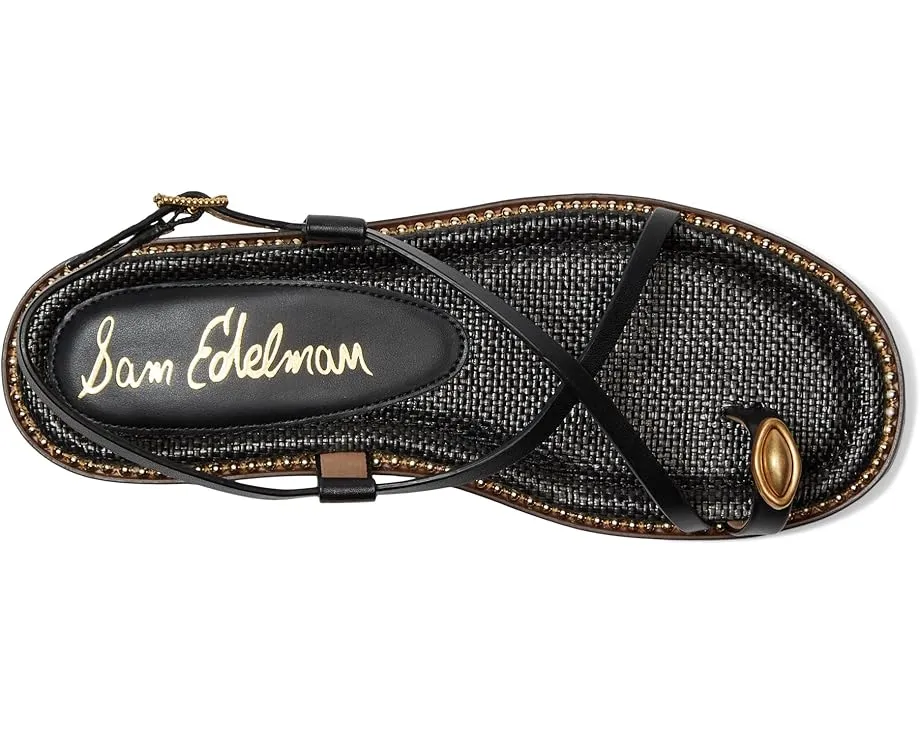 Сандалии Sam Edelman Tenly с ремешками и кольцом на палец на низком каблуке