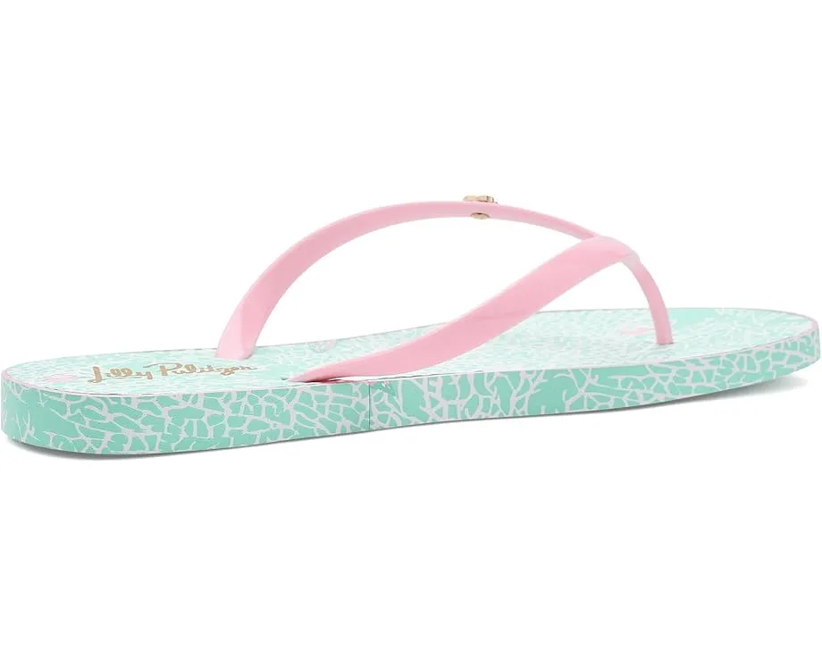 Шлепанцы Lilly Pulitzer Pool с принтом