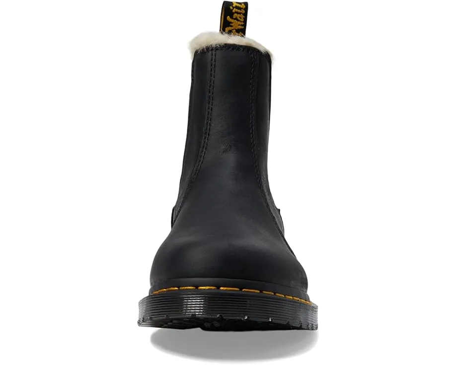 Челси Dr. Martens Leonore с искусственным мехом и классической подошвой