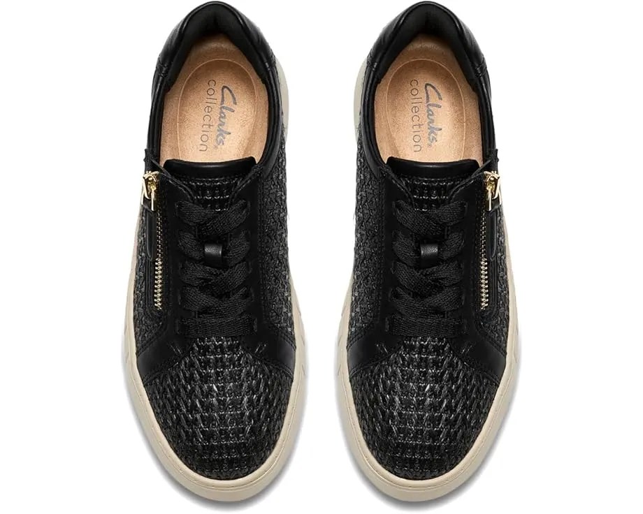 Кроссовки Clarks Mykah Joyfull из текстиля raffia с боковой молнией