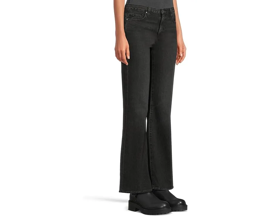 Джинсы Paige Sofia 31 дюйм (78.74 см) в чёрном цвете Solstice с расклешённым низом