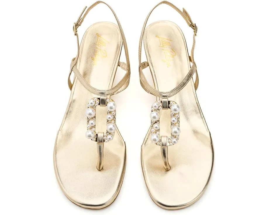 Туфли Lilly Pulitzer Good As God на платформе с жемчугом и стразами