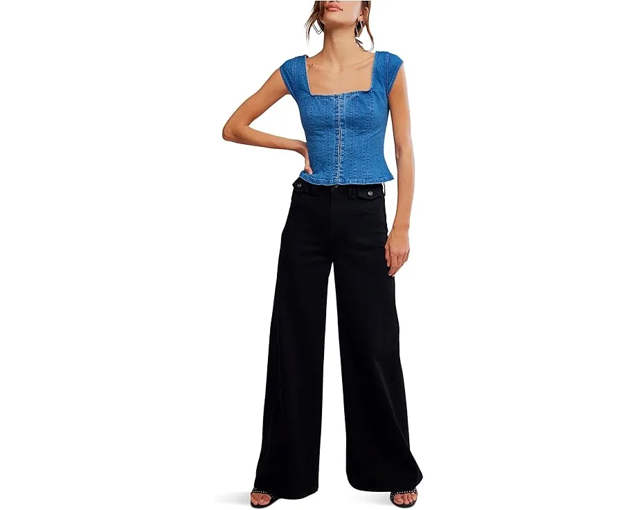 Топ корсет Free People Marilyn Denim Corset из денима