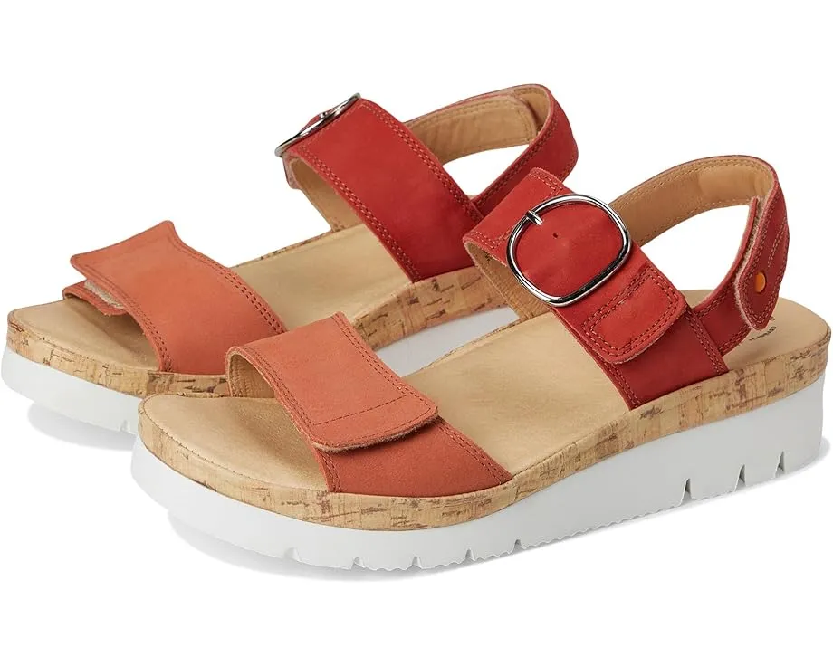 Сандалии Samuel Hubbard Portola Two-Strap с регулируемыми липучками и клиновидным каблуком