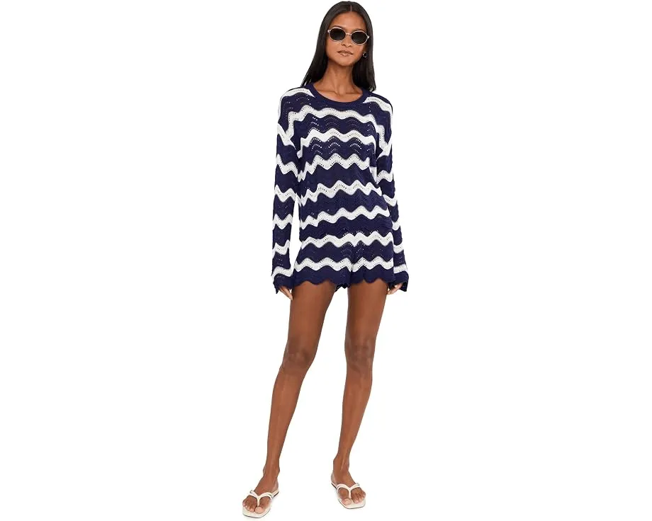 Толстовка Beach Sweater с принтом звезд и круглым вырезом