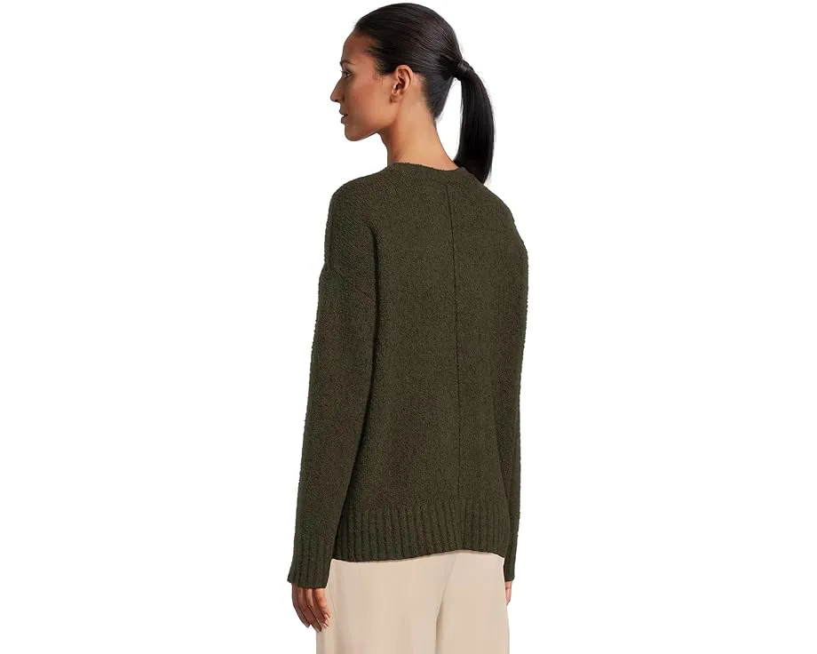 Eileen Fisher пуловер из органического хлопка с объемной текстурой и круглой горловиной
