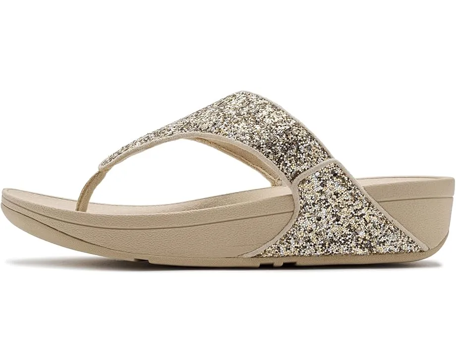 Сандалии FitFlop Lulu Multi-Tonal Glitter с перемычкой и блестками