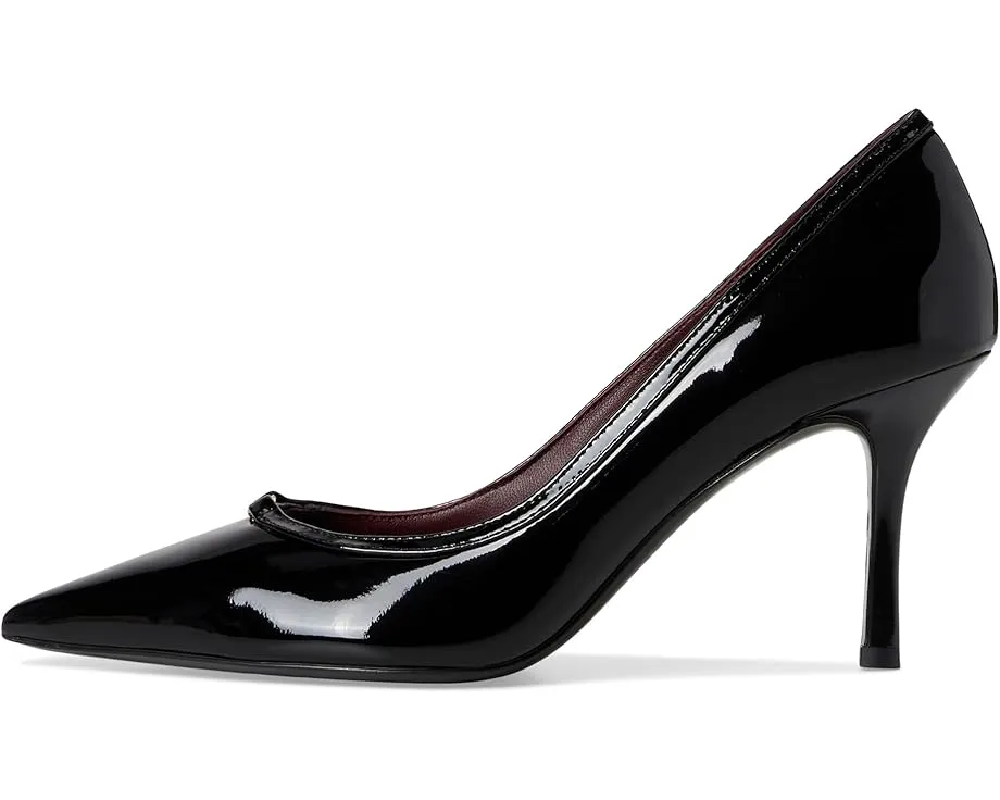 Туфли-лодочки Double T-Buckle Pump с острым носком на каблуке 80 мм Tory Burch