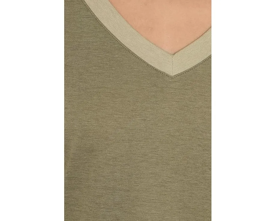 Ночная сорочка-рубашка Hanro Laura с коротким рукавом и карманами