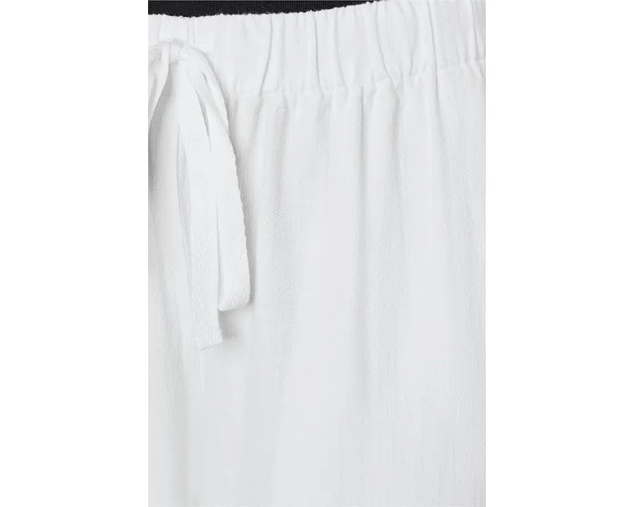Eileen Fisher прямые брюки Slubby из органического хлопка и льна белые