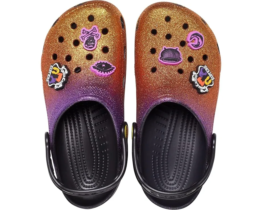Кроксы Crocs Classic Disney Hocus Pocus с блестками и стразами Jibbitz