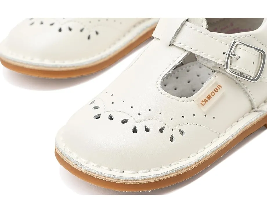 Сандалии L'Amour Shoes Kids Ruthie с перфорацией и застежкой на липучке