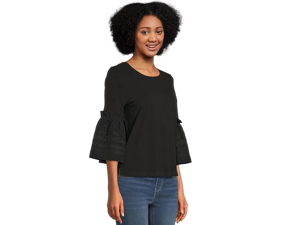 Блуза Liverpool Los Angeles с вышивкой и рукавом три четверти из вискозы