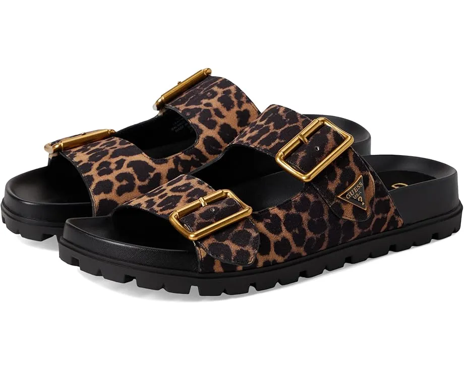 Сандалии Fasten от GUESS с платформой и двойной пряжкой из замши