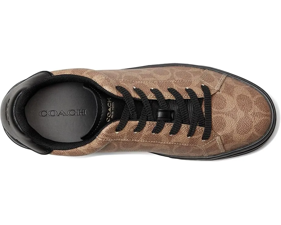 Кроссовки High Line из фирменного полотна COACH с круглым носком на подошве EVA