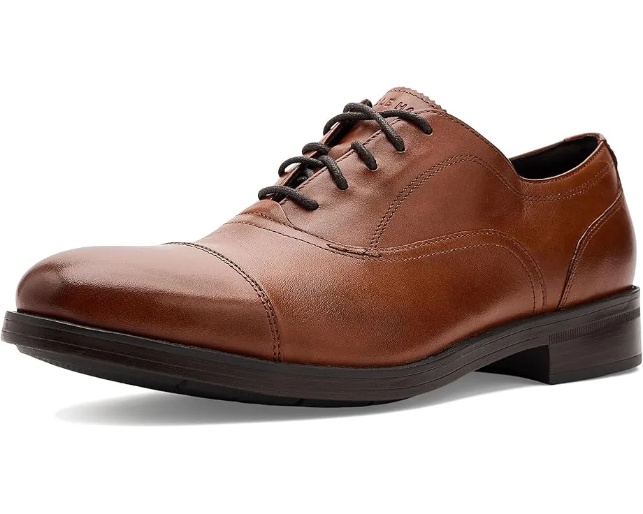 Оксфорды Cole Haan Newmark Grand с мыском и кожаной подкладкой