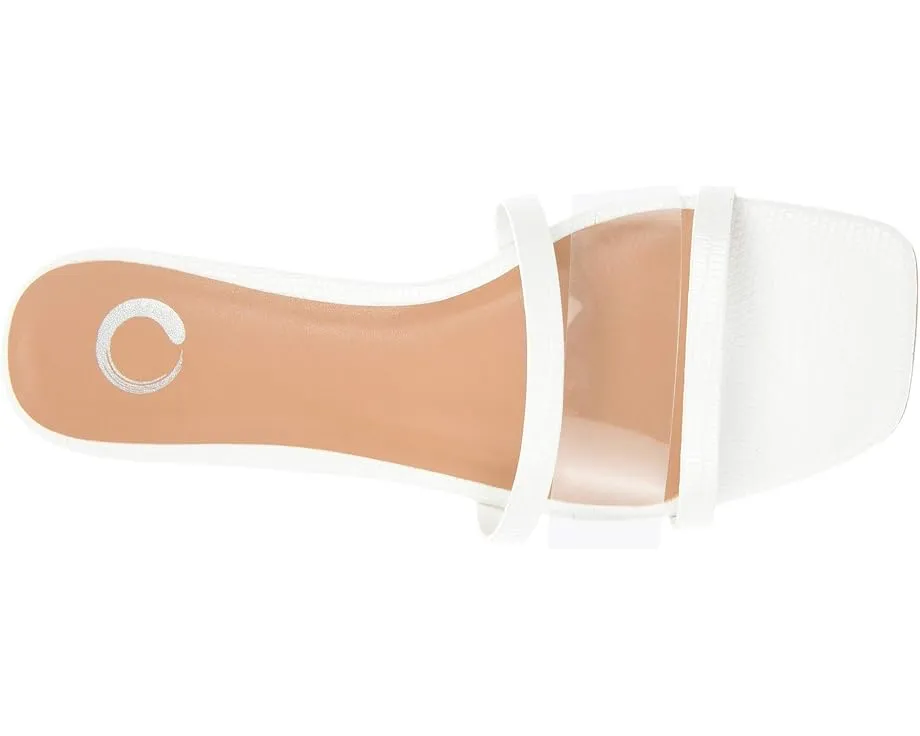 Сандалии Ramira Slide от Journee Collection с прозрачным ремешком и мягкой стелькой