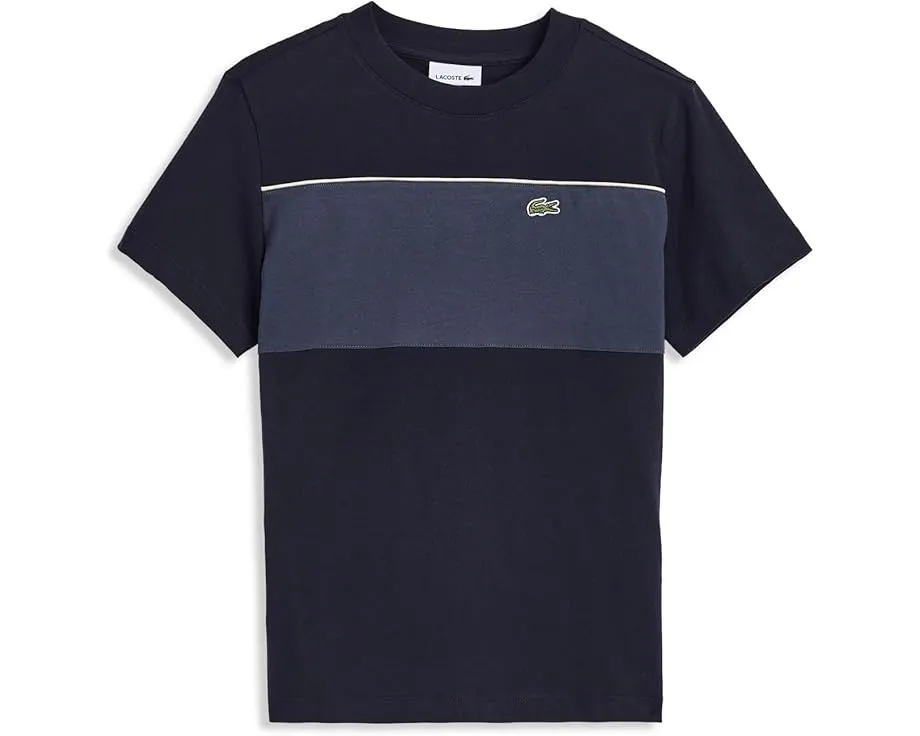 Футболка Lacoste с цветными вставками для школьников