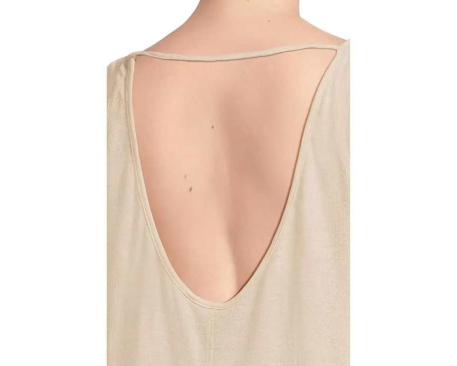 Длинная блуза Prana New Moon с лодочкой и открытой спиной из смеси конопли