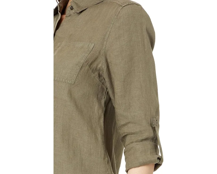 Рубашка Michael Stars Spencer Pocket с длинным рукавом и накладным карманом