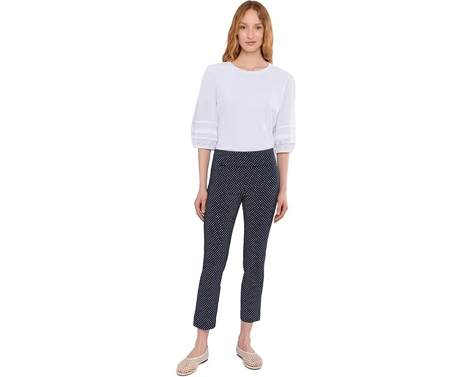 Mixed Signals - Knit Woven Combo Top With Balloon Sleeves