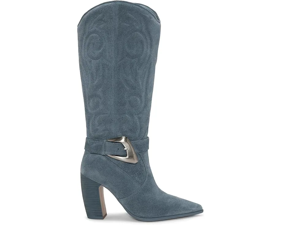 Высокие сапоги Vince Camuto Biancaa из замши с крупной пряжкой