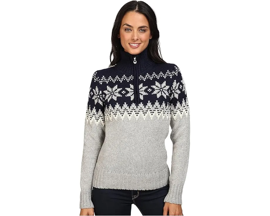 Свитер Dale of Norway Myking из воздушной мериносовой шерсти с полузастежкой