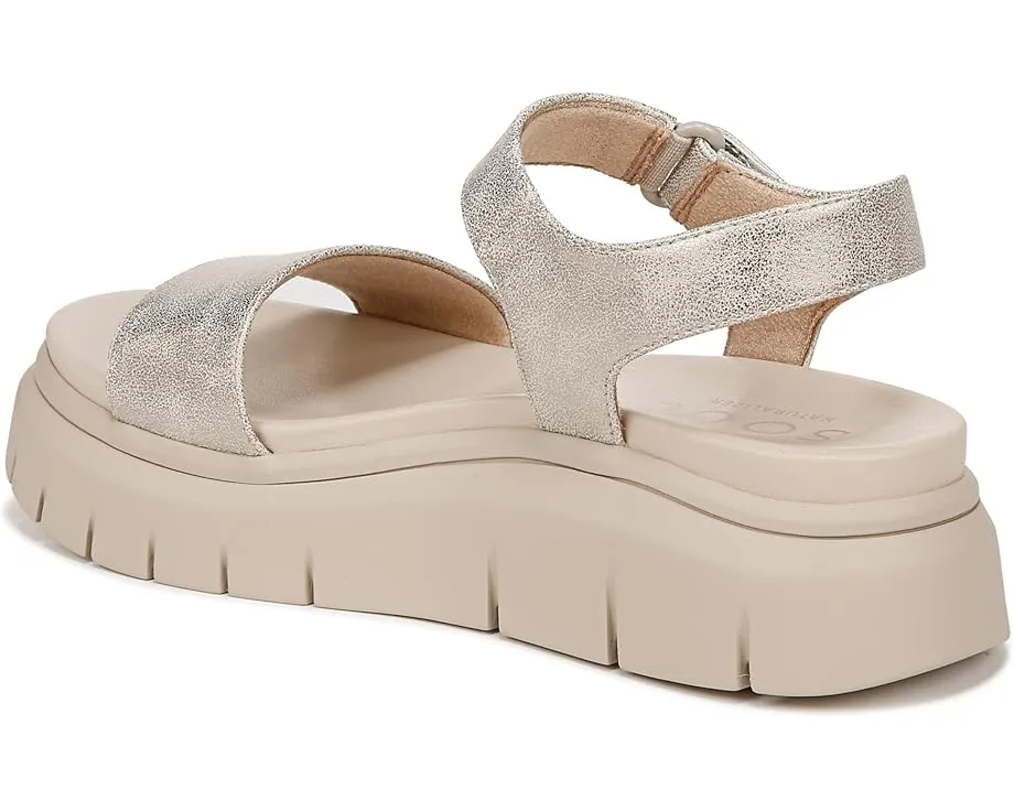 Сандалии Poppi на платформе с ремешком на щиколотке и технологией SoulContour