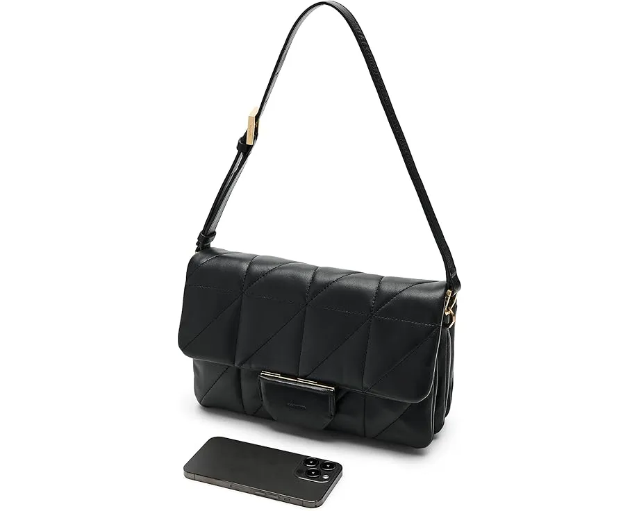 Сумка через плечо AllSaints Ondine Quilt из стеганой кожи с шестигранным патчем