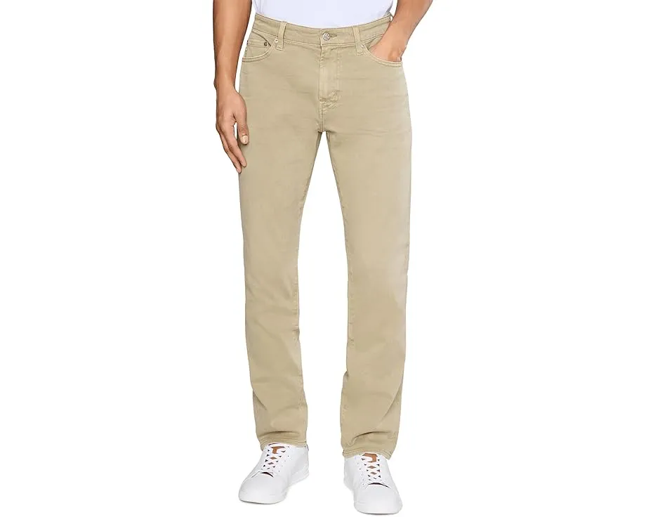 Тонкие прямые джинсы Everett 7 Years Sulfur Valley Tan из мягкого денима от AG Jeans