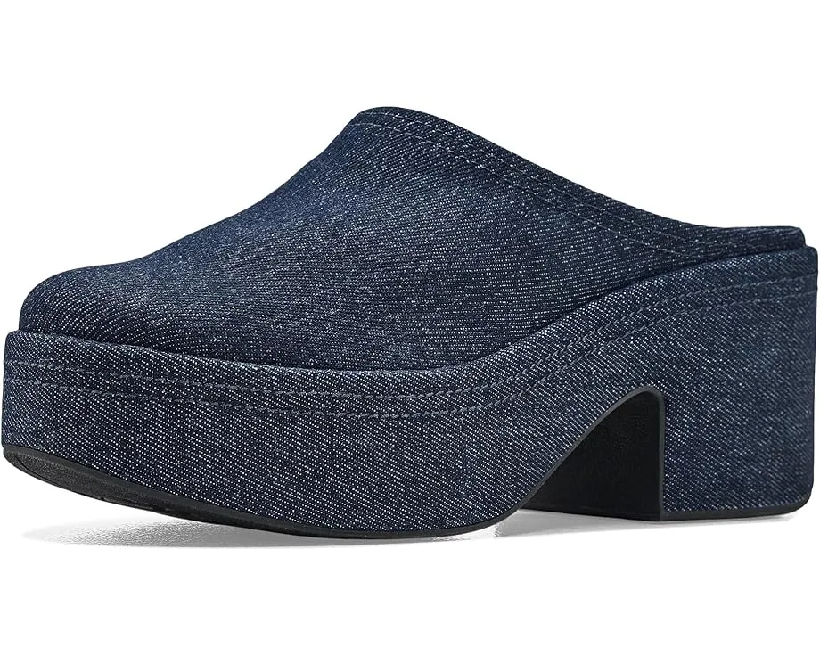 Мюли FitFlop Platfforms Denim на каблуке с клиновидной подошвой