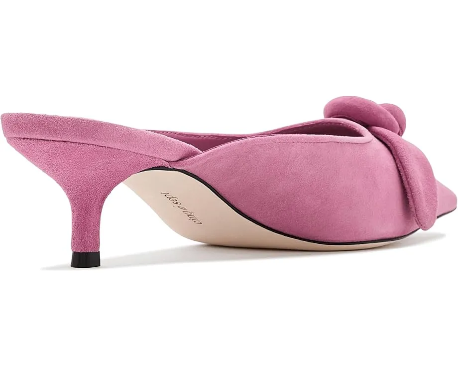 Мюли Layla Suede Kitten Heels от Cinq à Sept на низком каблуке