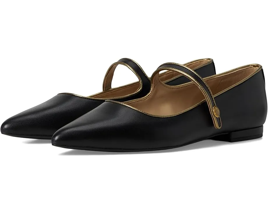 Туфли-оксфорды Londyn из кожи Mary Jane с металлизированной отделкой от Lauren Ralph Lauren