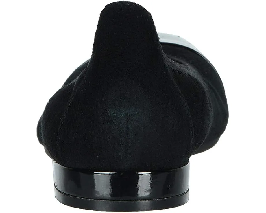 Лоферы David Tate Nicole из замши с мыском из лаковой кожи