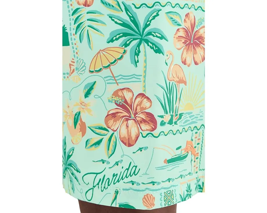 Tommy Bahama Шорты Baja Florida Fun 8 с цветочным принтом и защитой UPF 30